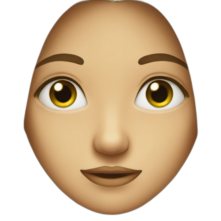 woman, long hair, two diferent eyes, one eye brown, one eye green emoji
