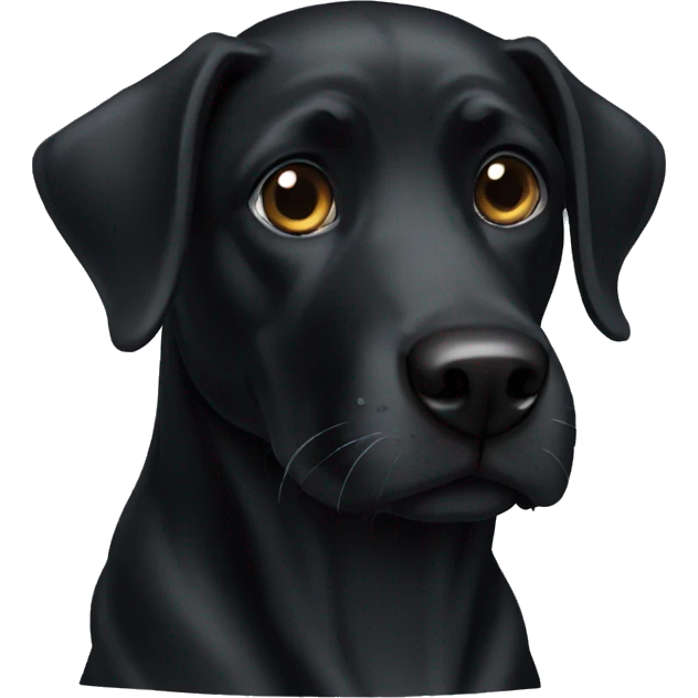 black dog emoji