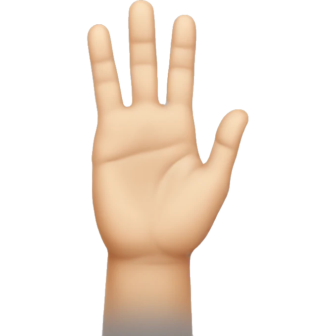 Hand doing lambda sign emoji