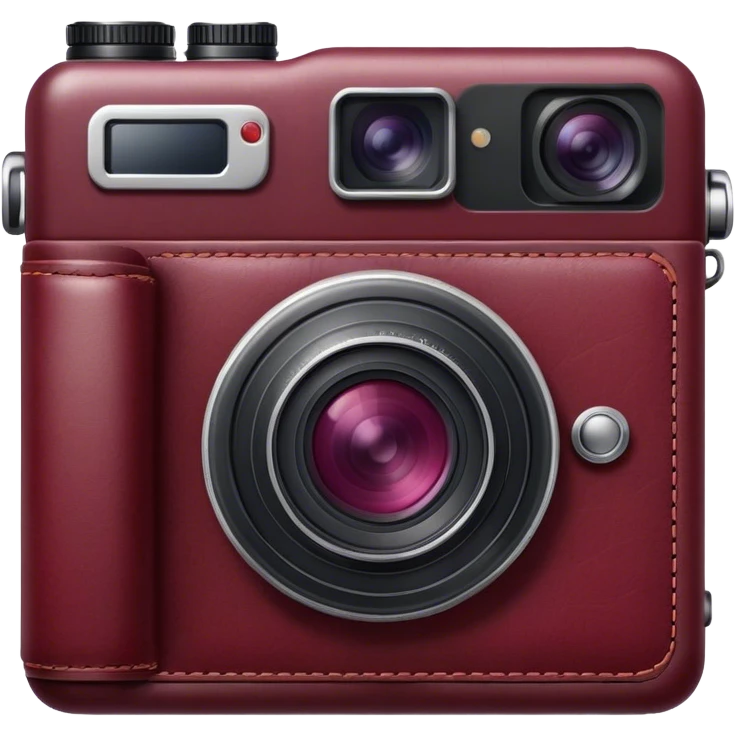 burgundy camera emoji