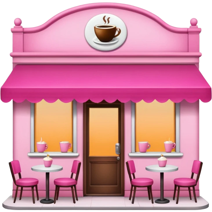 Café rosa emoji