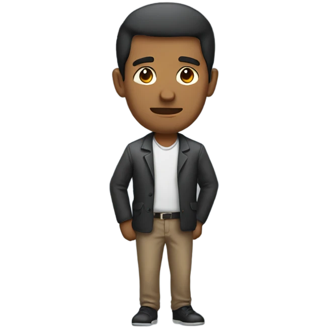 Man standing sideways  emoji