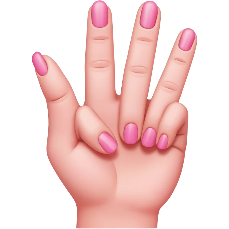 Pink middle finger  emoji