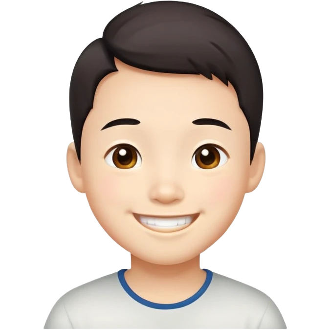 Happy Chinese boy emoji