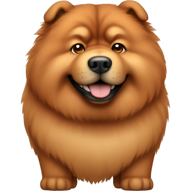 Red Chow chow  emoji