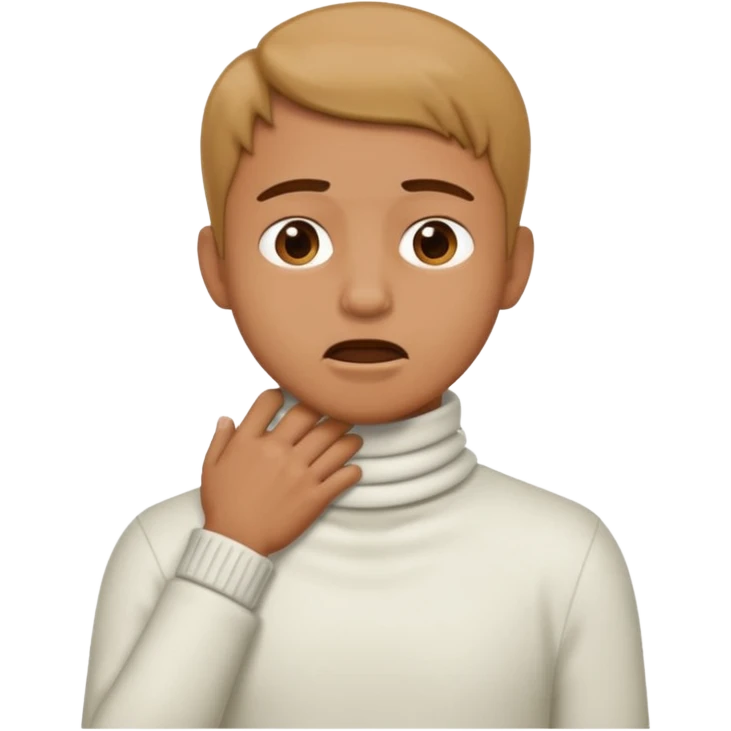  person with hands on his neck like chocking  emoji