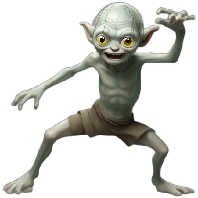 gollum dancing emoji