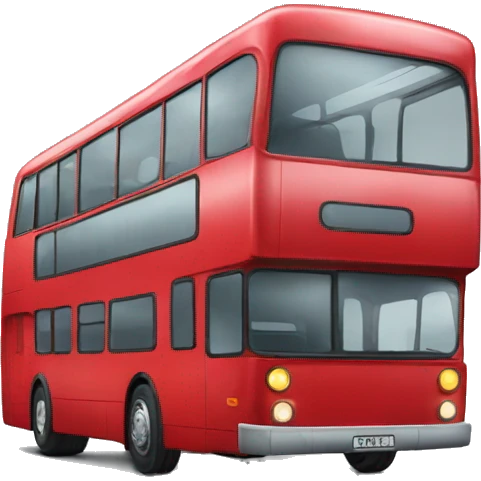 red duobledecker bus emoji