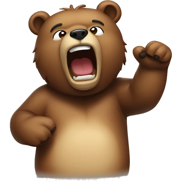 bear throwing up  emoji