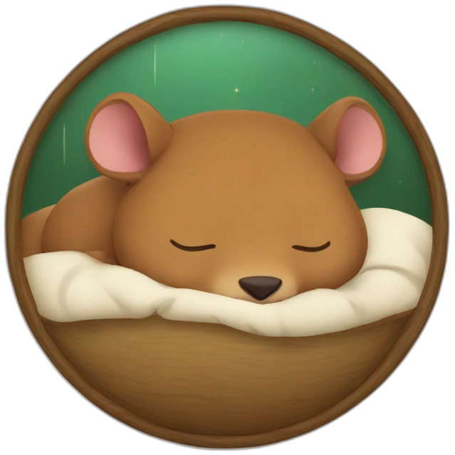 kapibara sleeping emoji