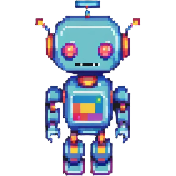 colorful robot emoji