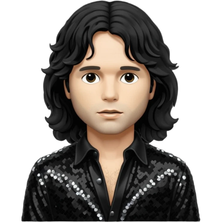 Jim Morrison  with black sequin outfit emoji