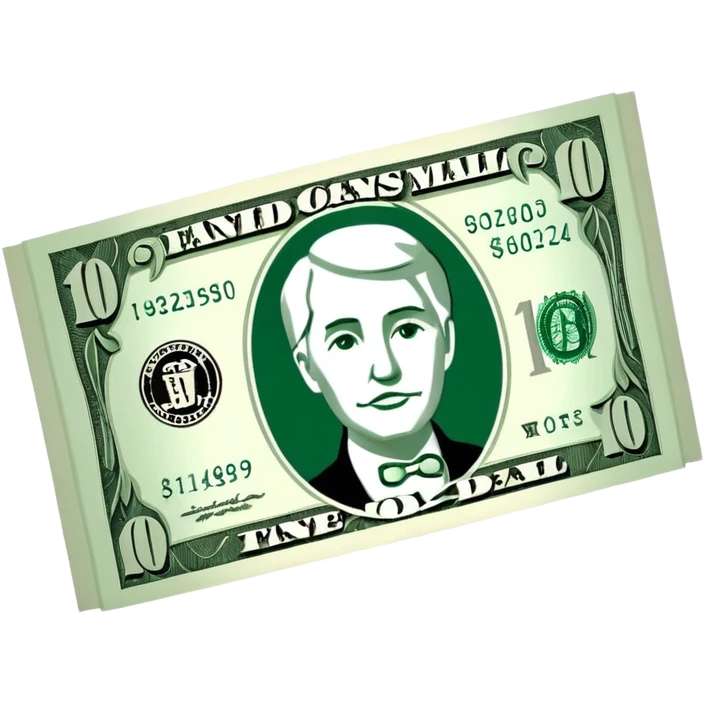 10 dollar bill emoji