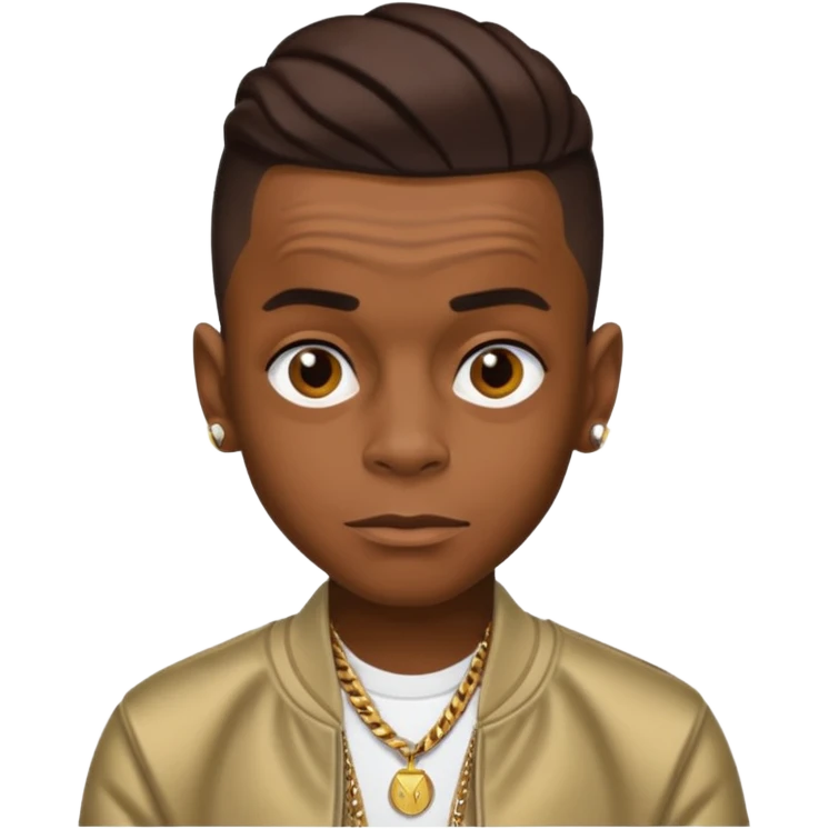 Soulja Boy Tell Em with dark brown hair emoji