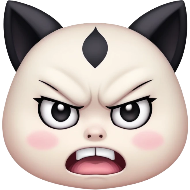 Angry kuromi emoji
