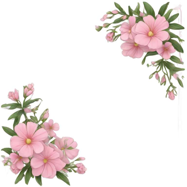 Pink flower Border  emoji