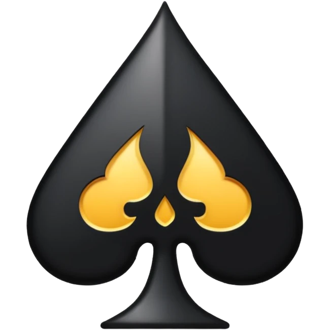 black spade suit emoji