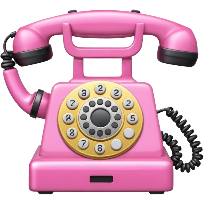 pink callphone setting gear emoji