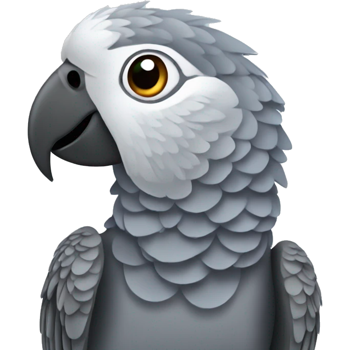 African grey parrot emoji