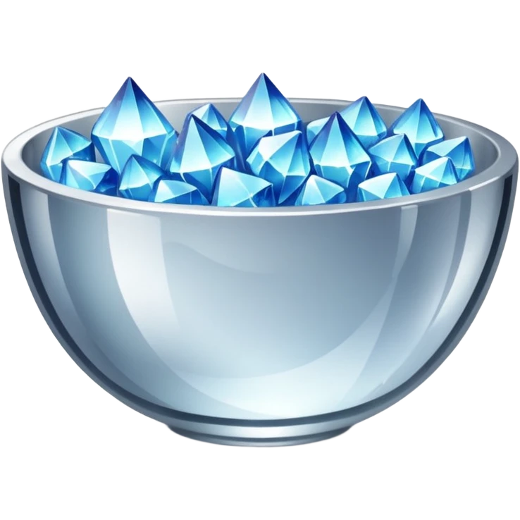 a bowl of blinged crystal emoji