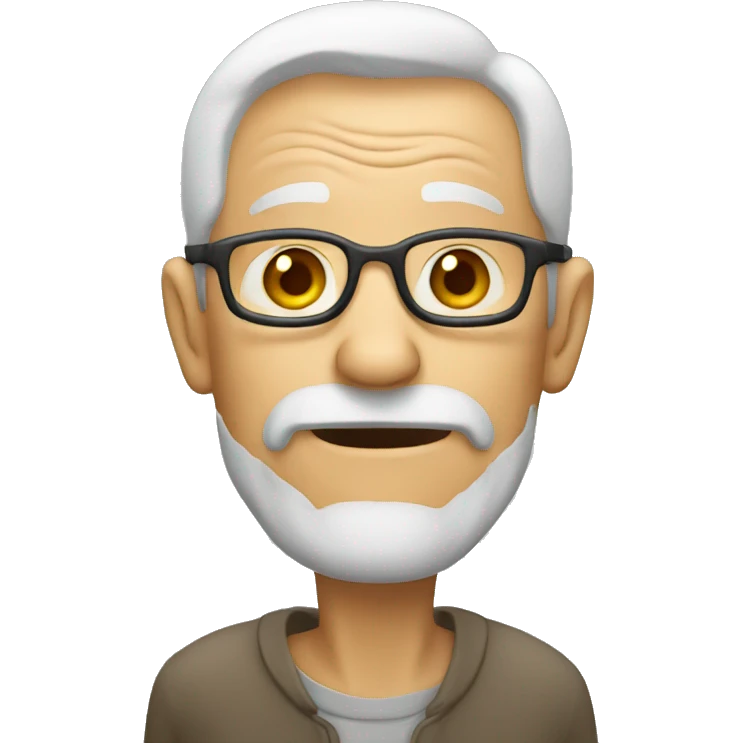 old man Talking emoji