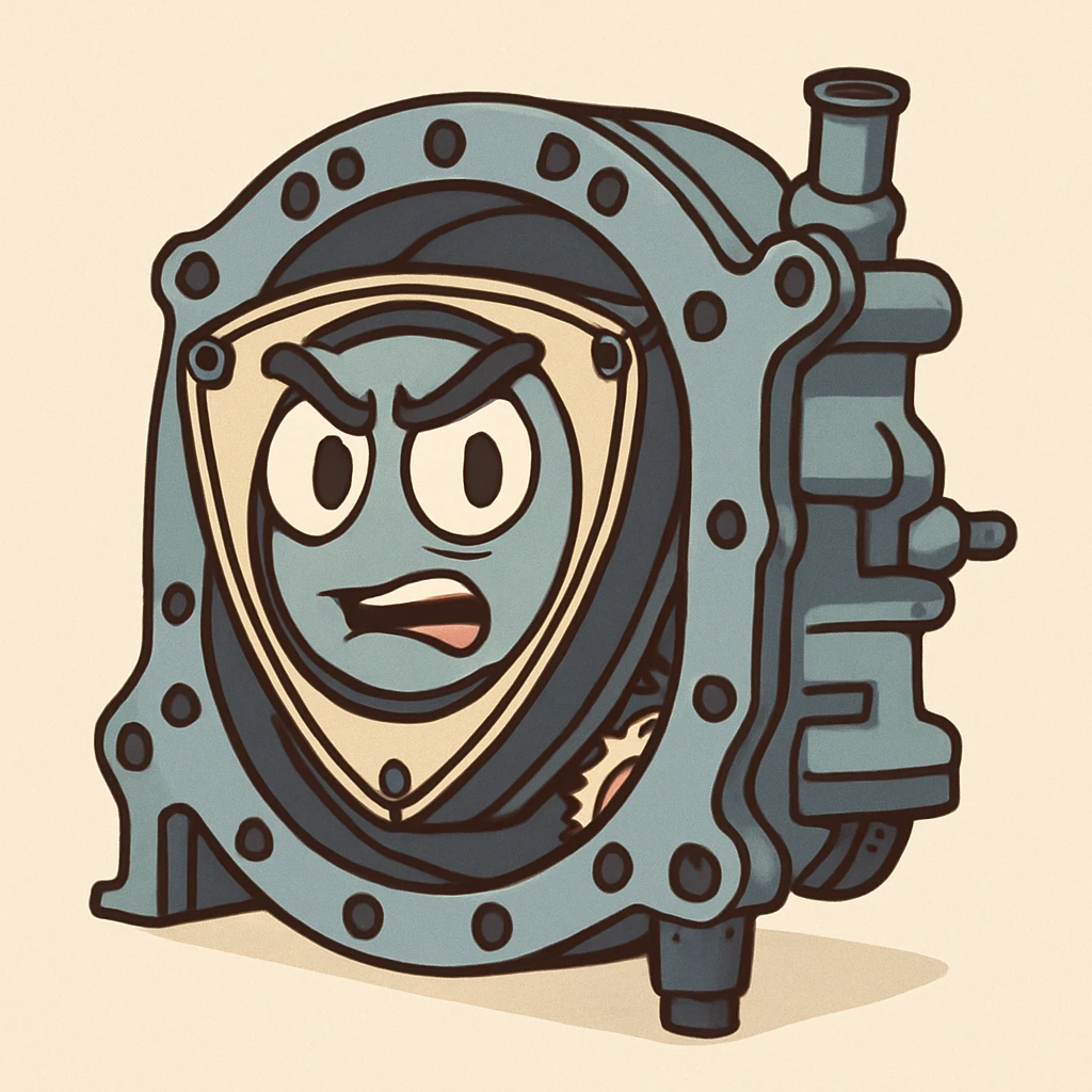 cartoon style of a Wankel rotary engine emoji