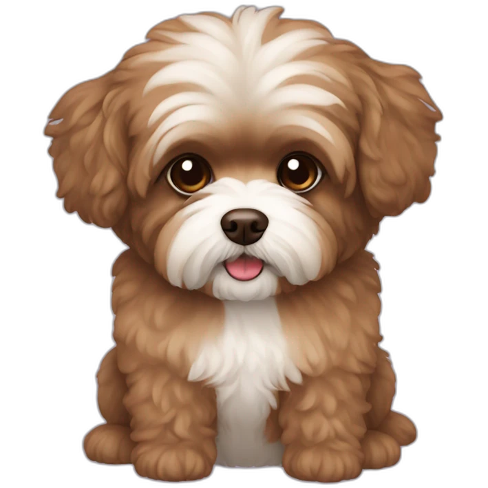brown shihpoo emoji