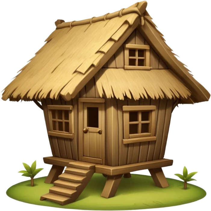 tree hut  emoji