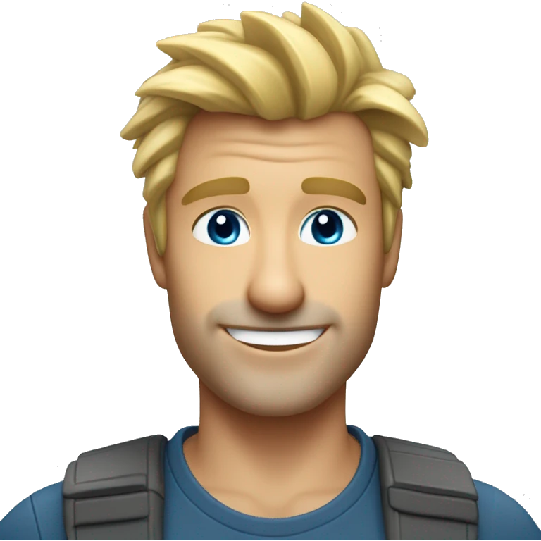 handsome-48-year-old-man-with-spikey-dirty-blonde-hair-and-kind-ocean-blue-eyes-smiling-waving emoji