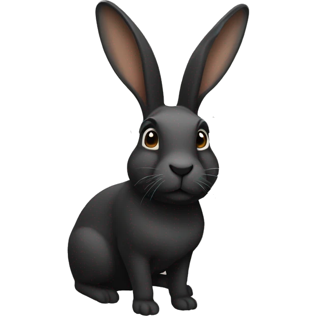 conejo negro emoji