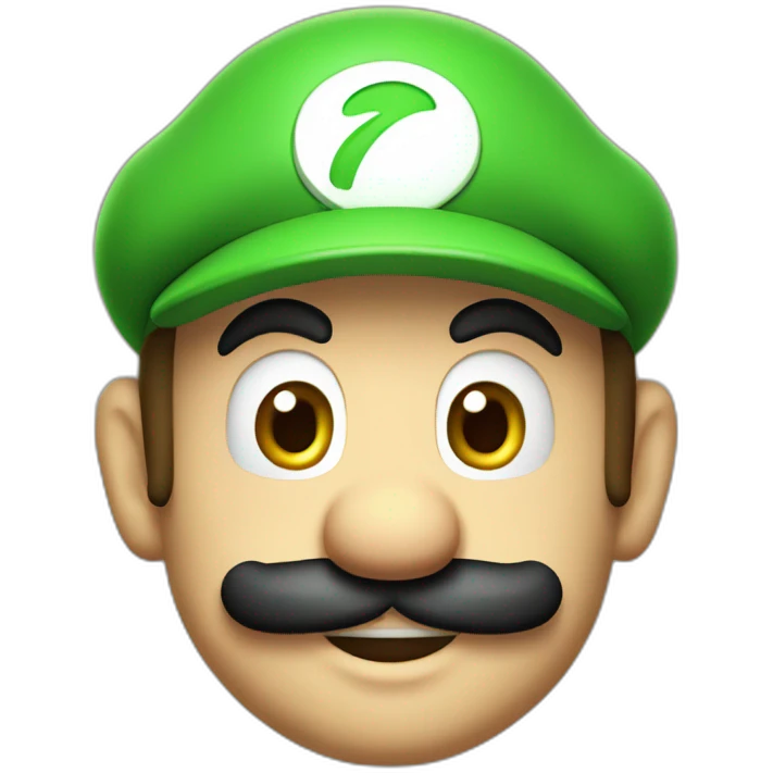Luigi from super Mario bros emoji