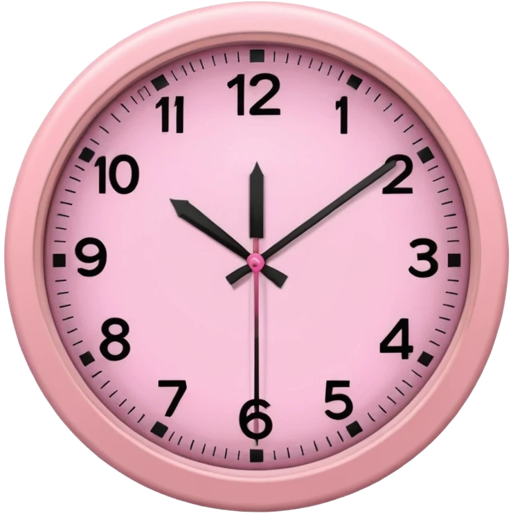 pink clock aestetic emoji