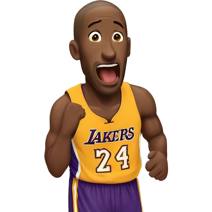 Kobe yawning  emoji
