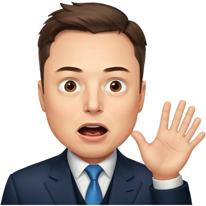 Elon Musk getting slapped emoji