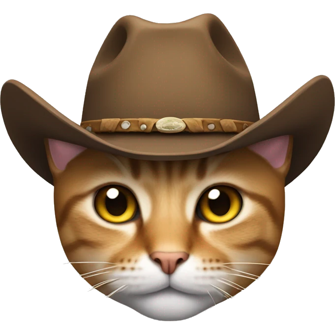 cat with a cowboy hat  emoji