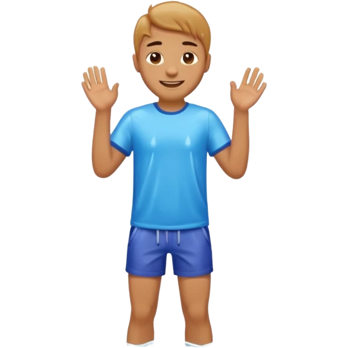 A man getting wet in the rain emoji