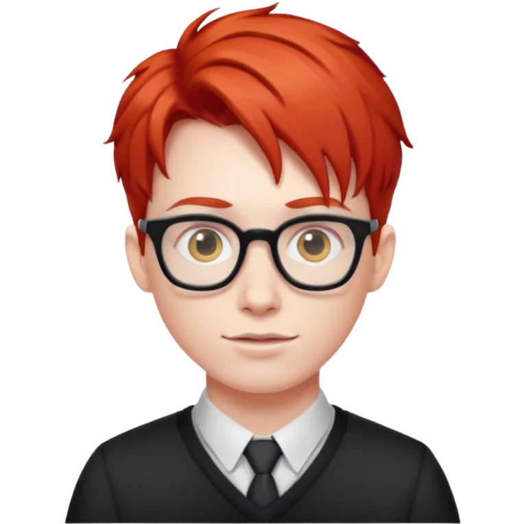 nerd with red hair emoji