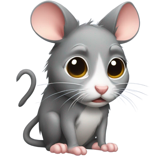 rat+ kitty crying  emoji