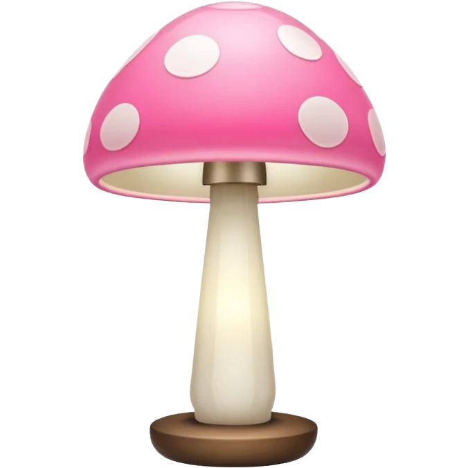 A pink lamp emoji, whimsical and playful, with a unique and fun design emoji