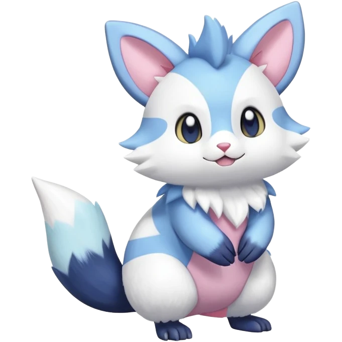Shiny Pastel Furret-Meowstic-Zangoose-Hybrid (Full body) emoji