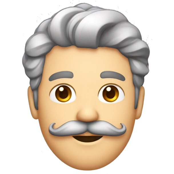 Pessoas morena cabelo enrolado com bigode fino e sobrancelha média com lábios detalhado emoji