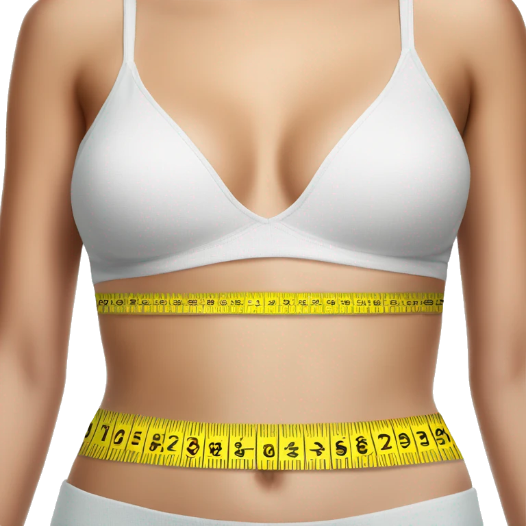 measurement tape around woman's waist emoji