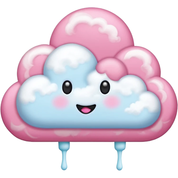 Cotton candy clouds emoji