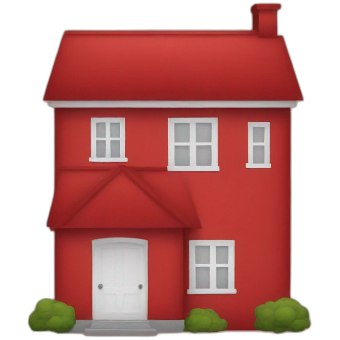 house-red emoji