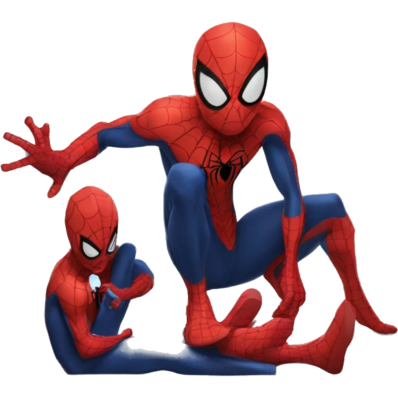 Spider man with twins  emoji