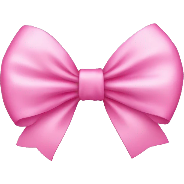 Pink bow emoji