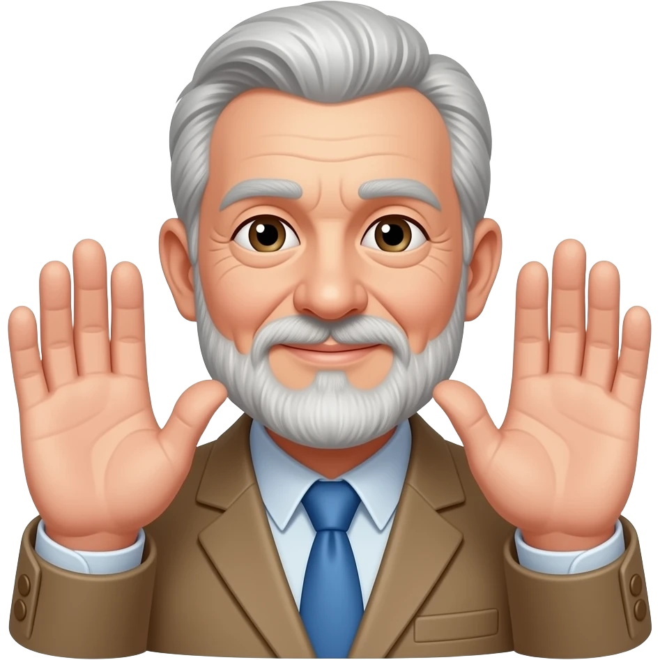 older man gray hair with goatee face palming emoji