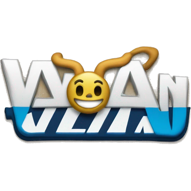 vans logo but the word is "vlan" emoji