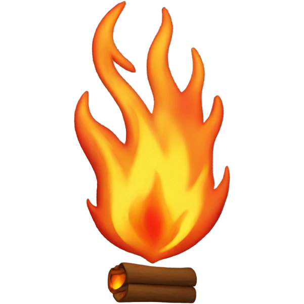 Fire with research emoji