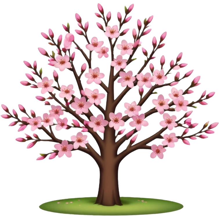 pink cherry blossom tree emoji